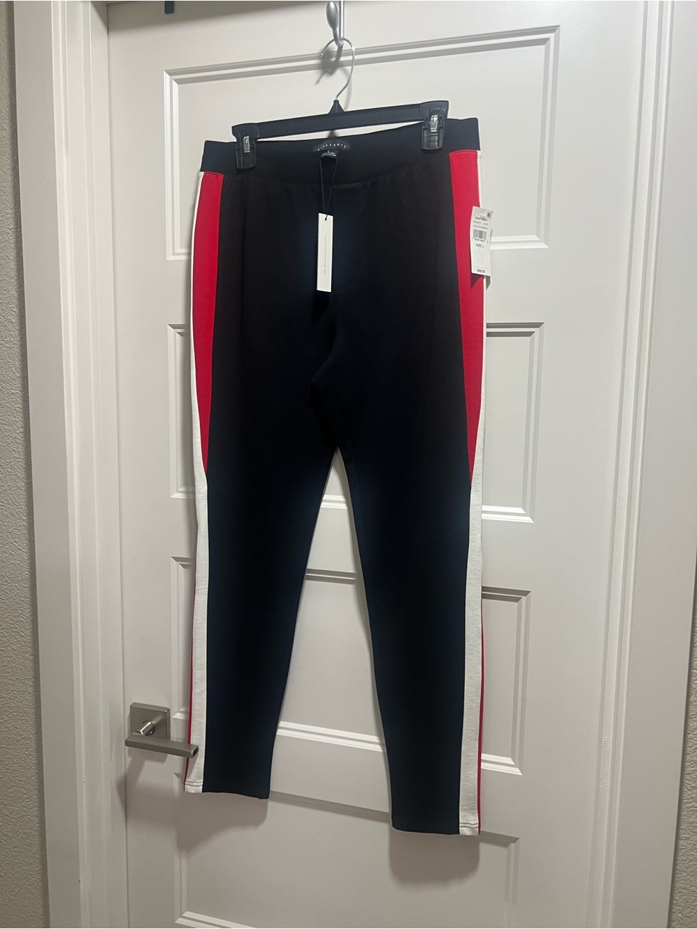 Sanctuary Leggings with Red and White Side Panels